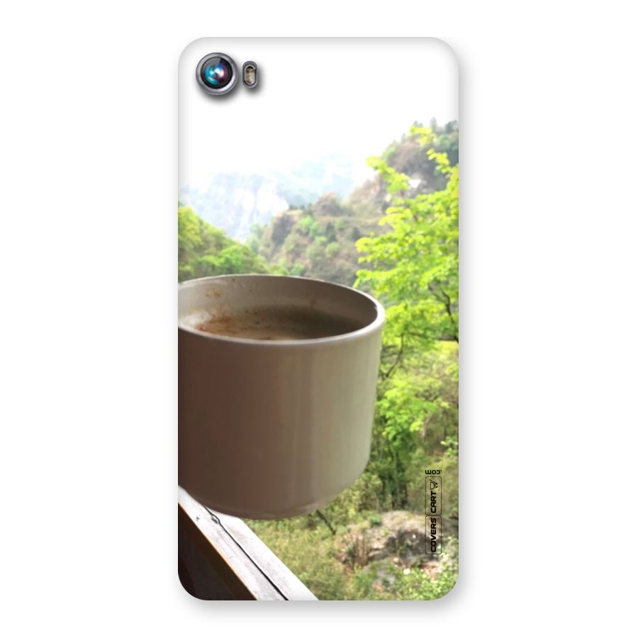 Chai With Mountain View Back Case for Micromax Canvas Fire 4 A107
