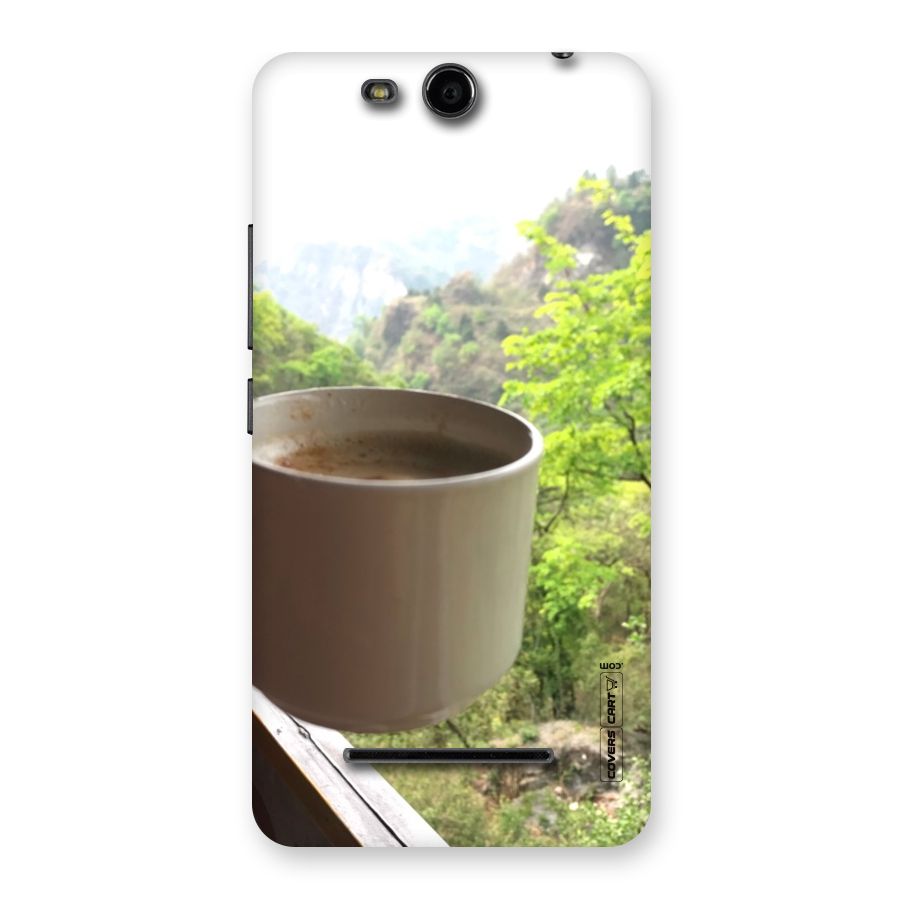 Chai With Mountain View Back Case for Micromax Canvas Juice 3 Q392