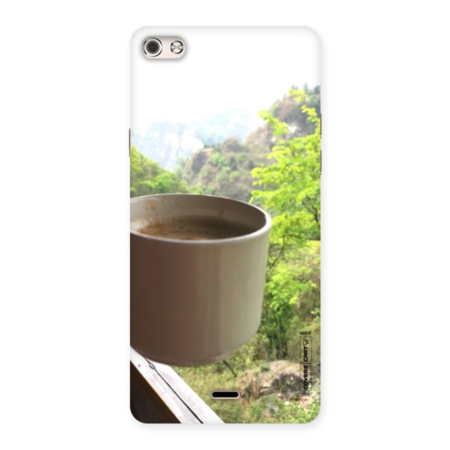 Chai With Mountain View Back Case for Micromax Canvas Silver 5
