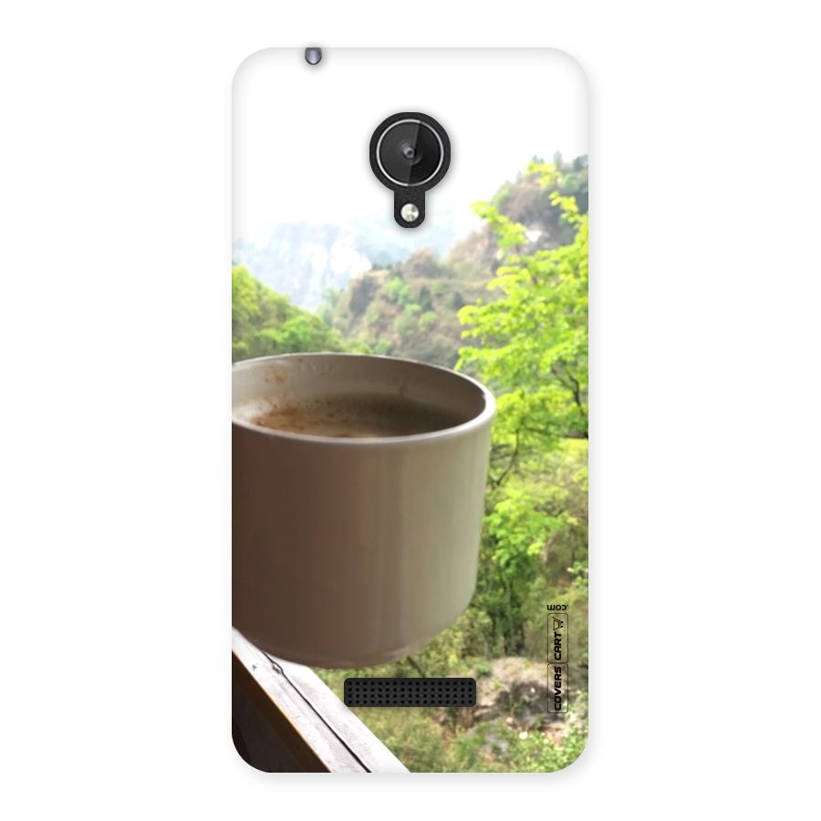 Chai With Mountain View Back Case for Micromax Canvas Spark Q380