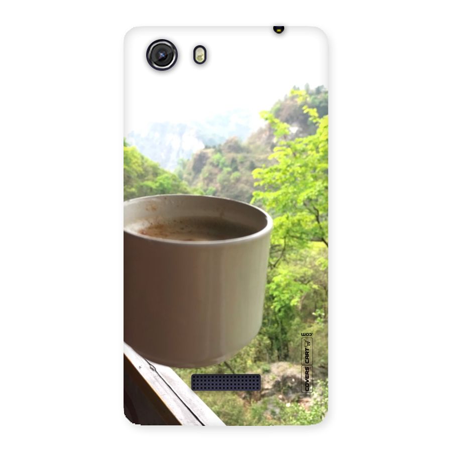 Chai With Mountain View Back Case for Micromax Unite 3