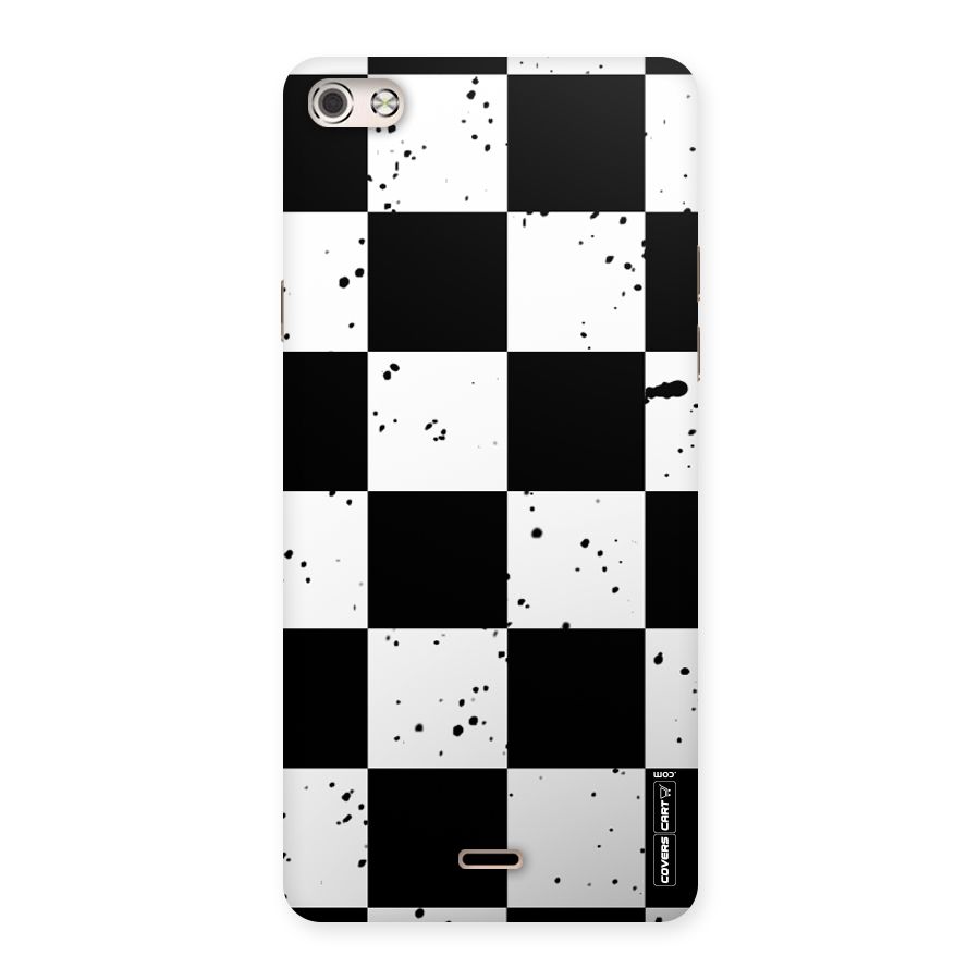 Check Mate Back Case for Micromax Canvas Silver 5