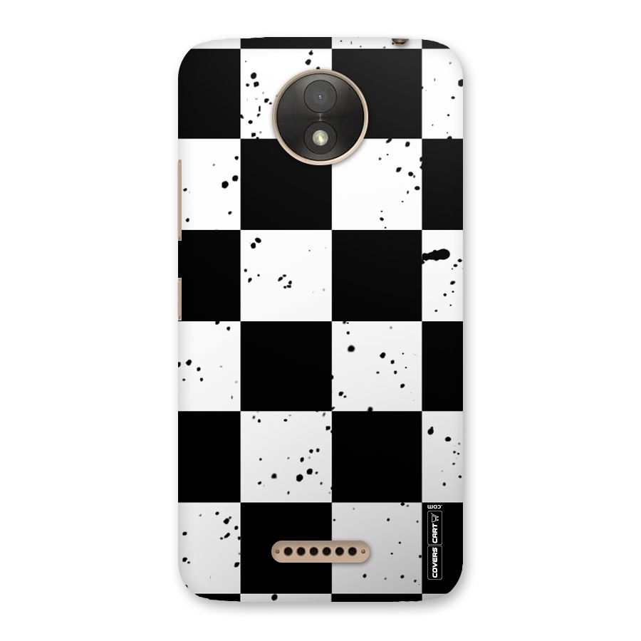 Check Mate Back Case for Moto C Plus