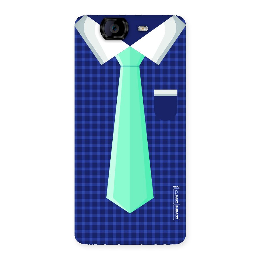 Checked Shirt Tie Back Case for Canvas Knight A350