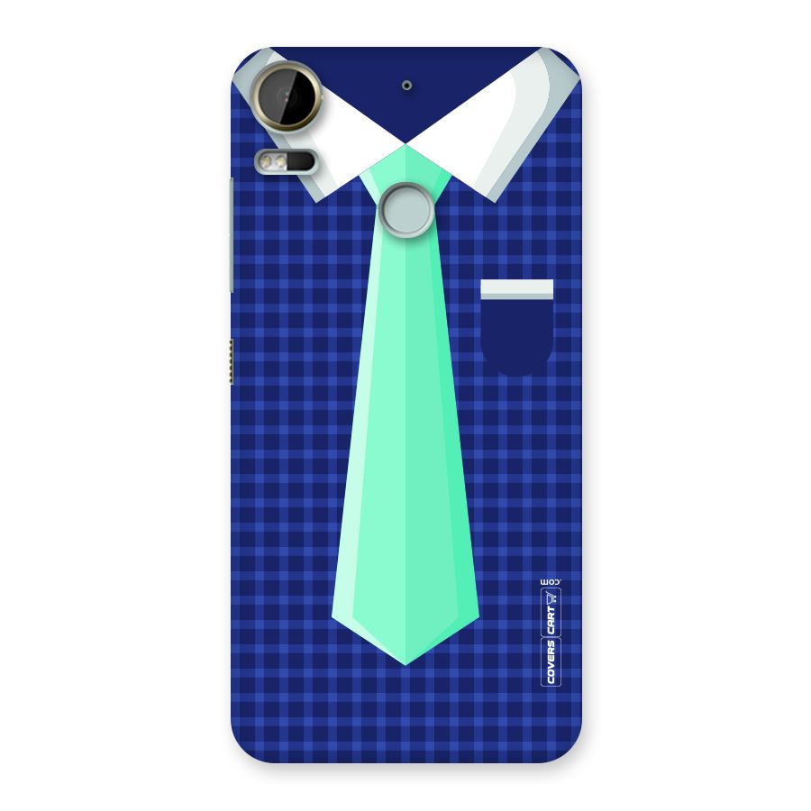 Checked Shirt Tie Back Case for Desire 10 Pro