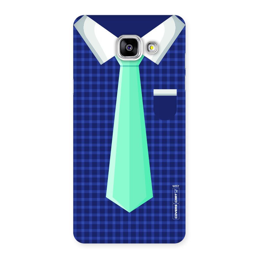 Checked Shirt Tie Back Case for Galaxy A5 2016