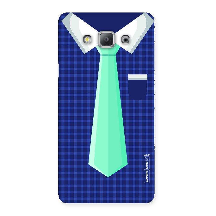 Checked Shirt Tie Back Case for Galaxy A7