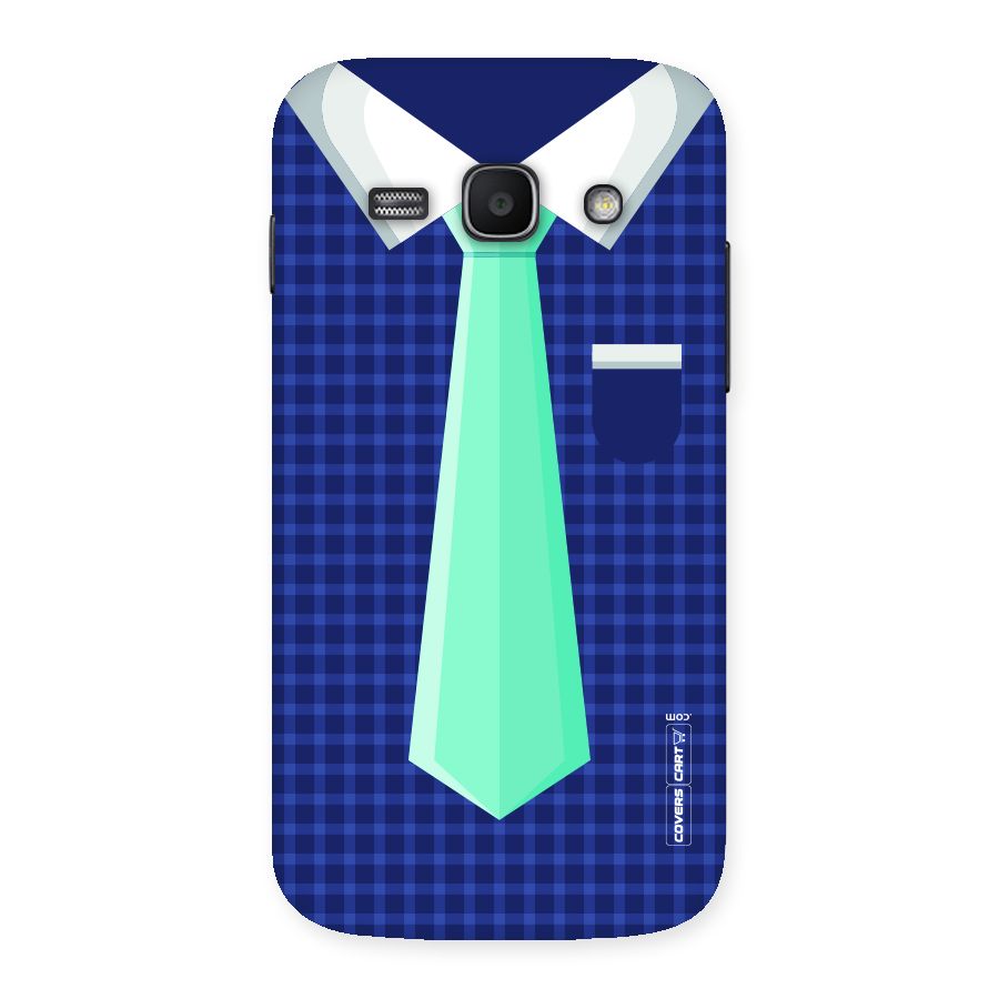 Checked Shirt Tie Back Case for Galaxy Ace 3