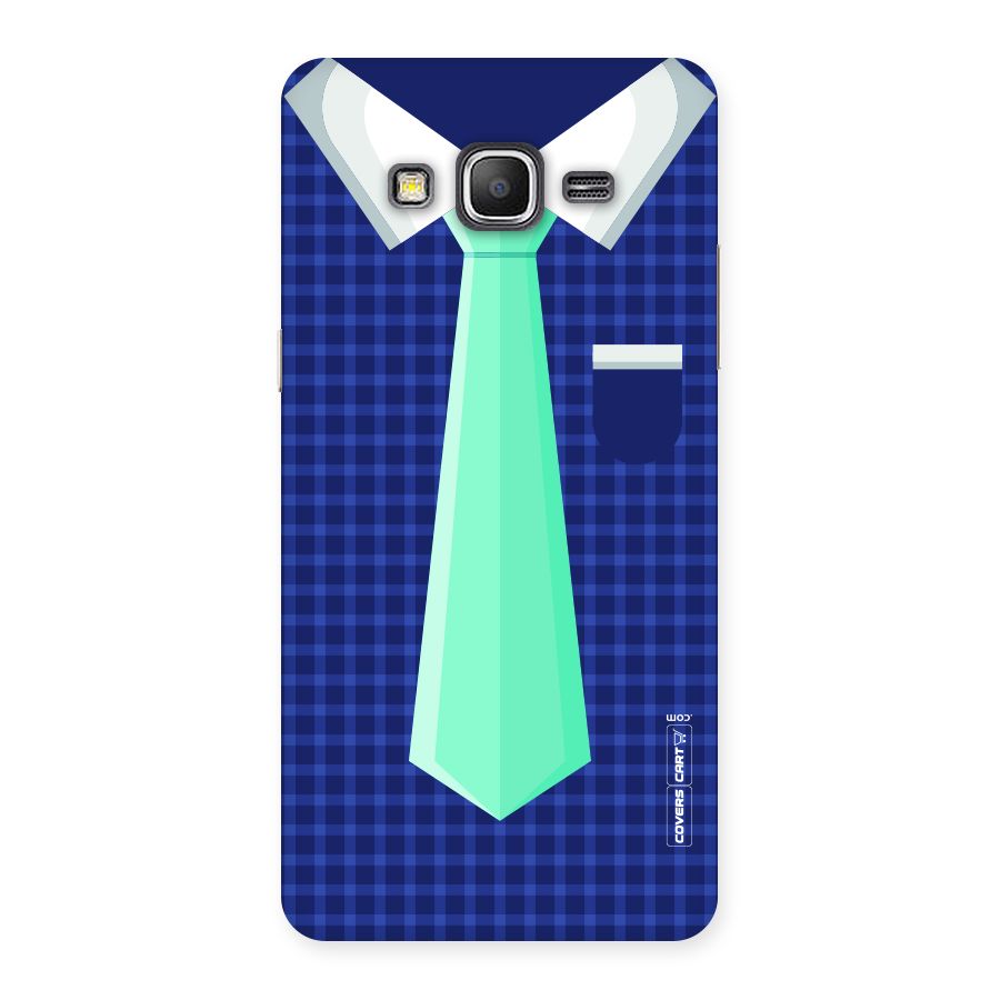 Checked Shirt Tie Back Case for Galaxy Grand Prime