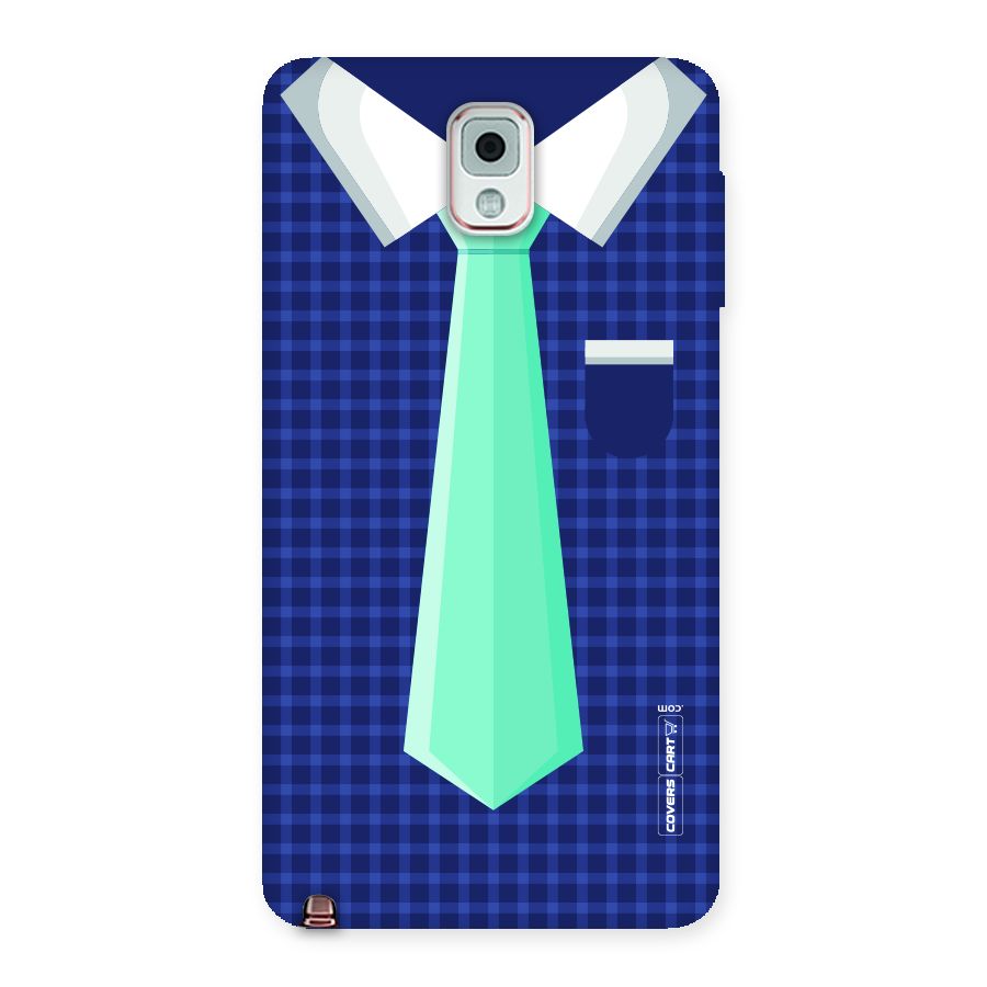 Checked Shirt Tie Back Case for Galaxy Note 3