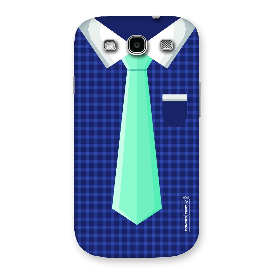Checked Shirt Tie Back Case for Galaxy S3