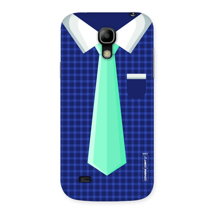 Checked Shirt Tie Back Case for Galaxy S4 Mini