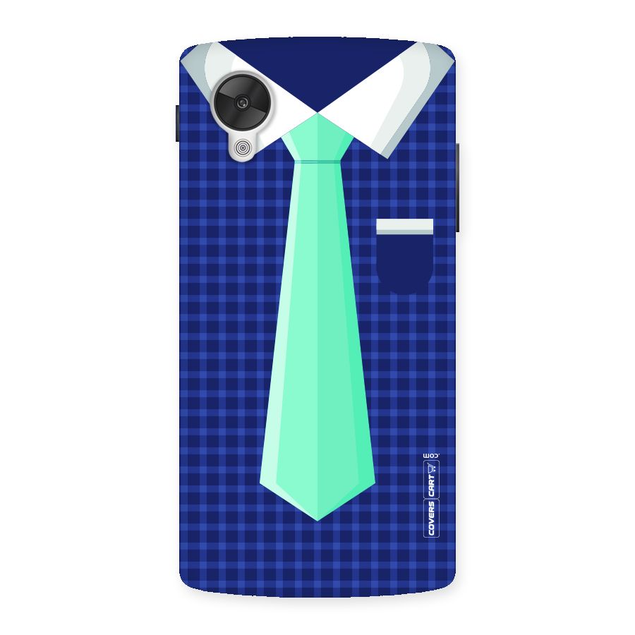 Checked Shirt Tie Back Case for Google Nexsus 5