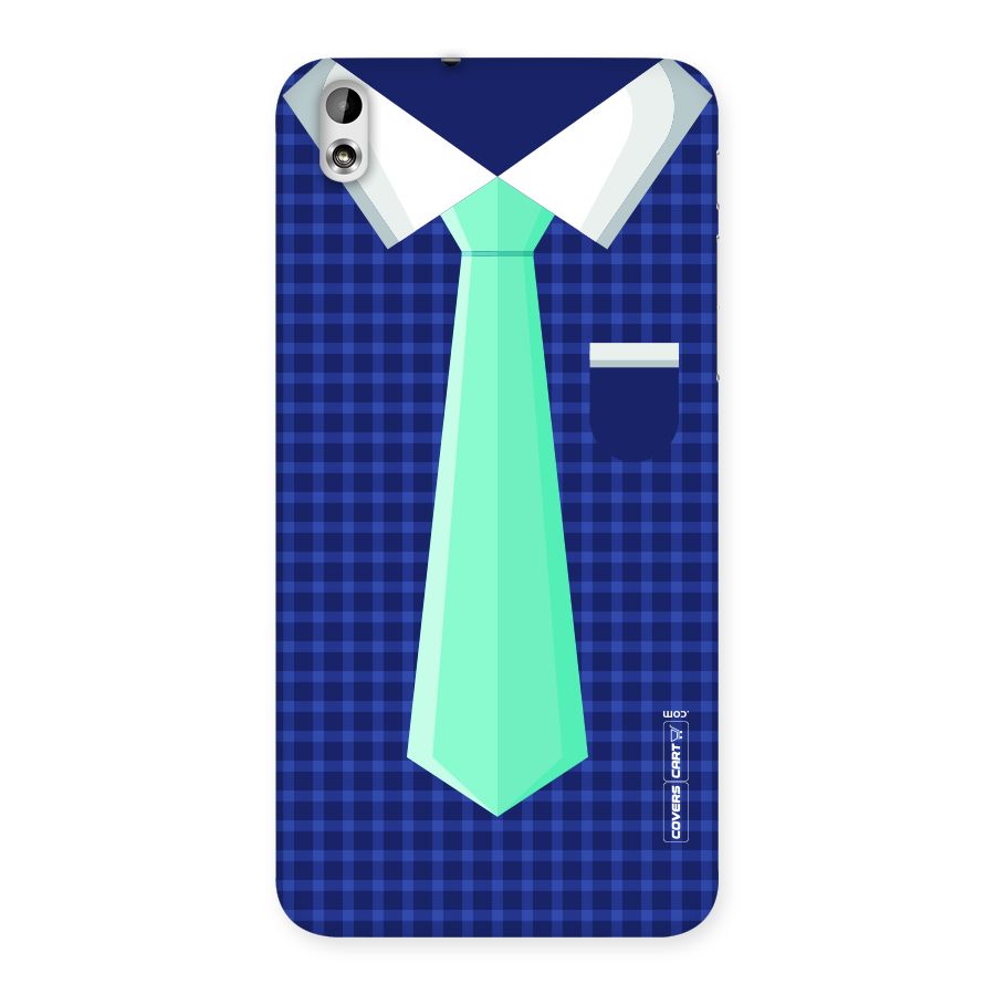 Checked Shirt Tie Back Case for HTC Desire 816g
