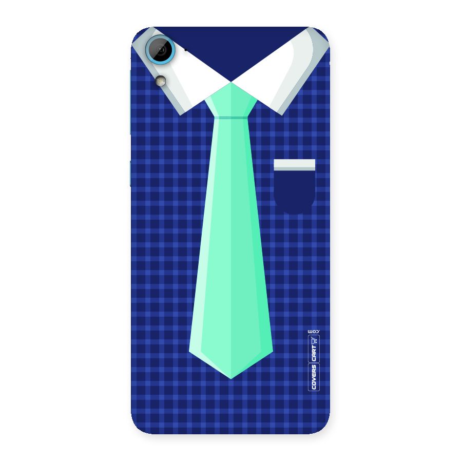 Checked Shirt Tie Back Case for HTC Desire 826