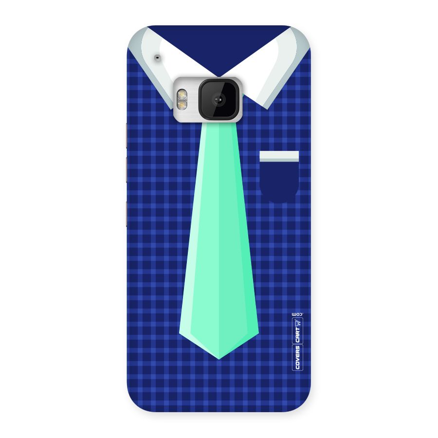 Checked Shirt Tie Back Case for HTC One M9