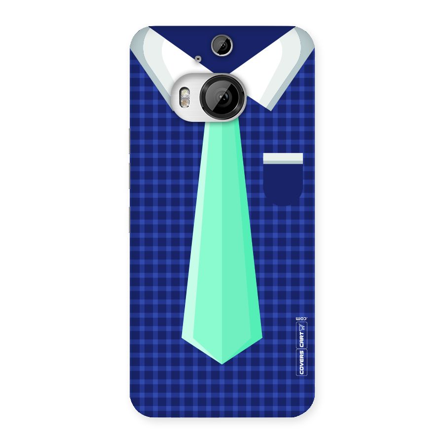 Checked Shirt Tie Back Case for HTC One M9 Plus