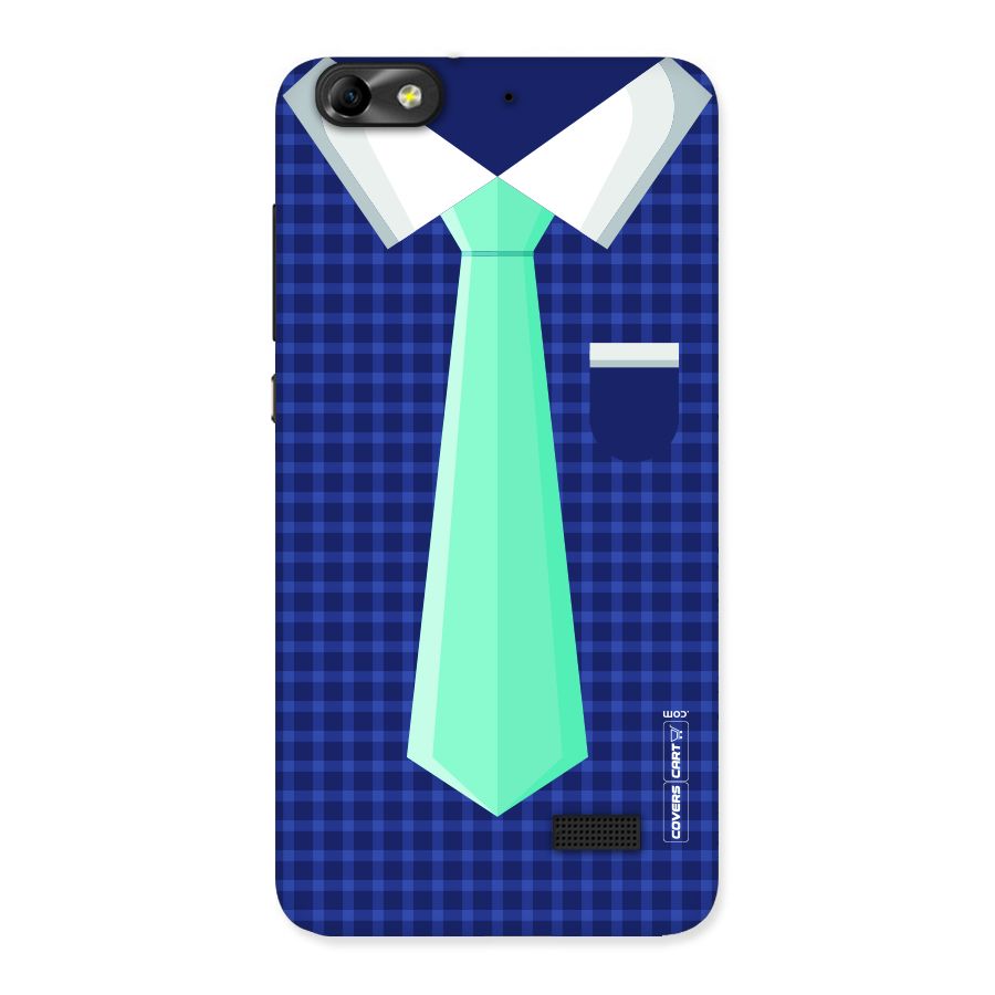 Checked Shirt Tie Back Case for Honor 4C