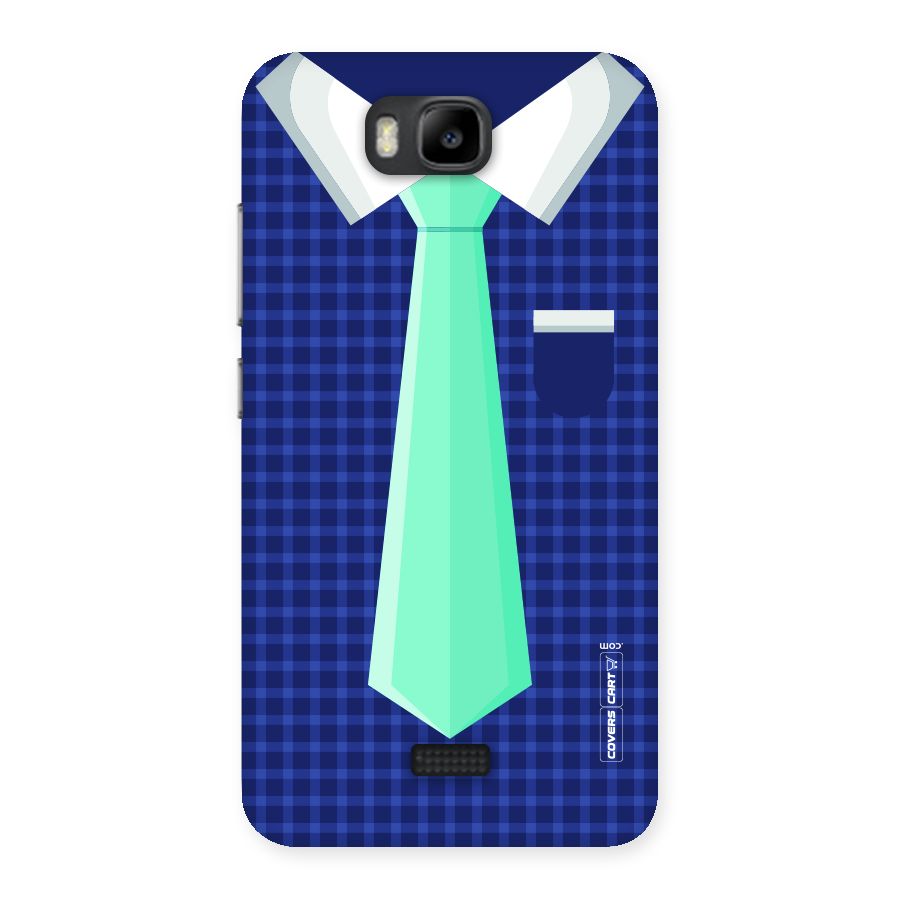 Checked Shirt Tie Back Case for Honor Bee