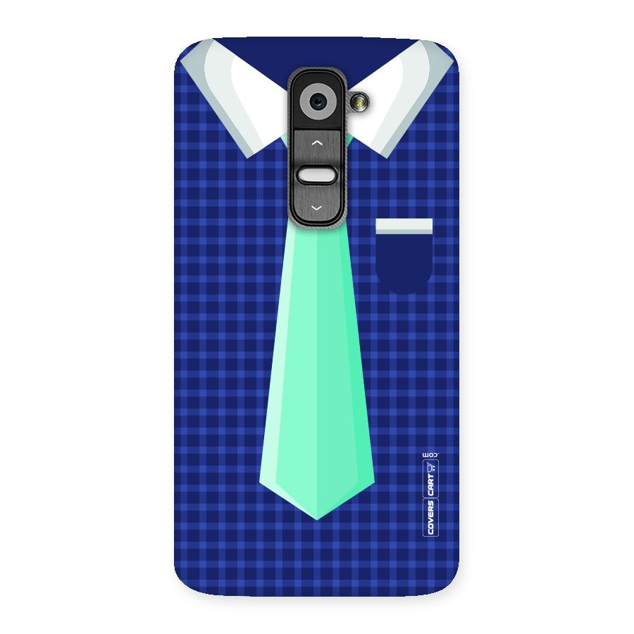 Checked Shirt Tie Back Case for LG G2