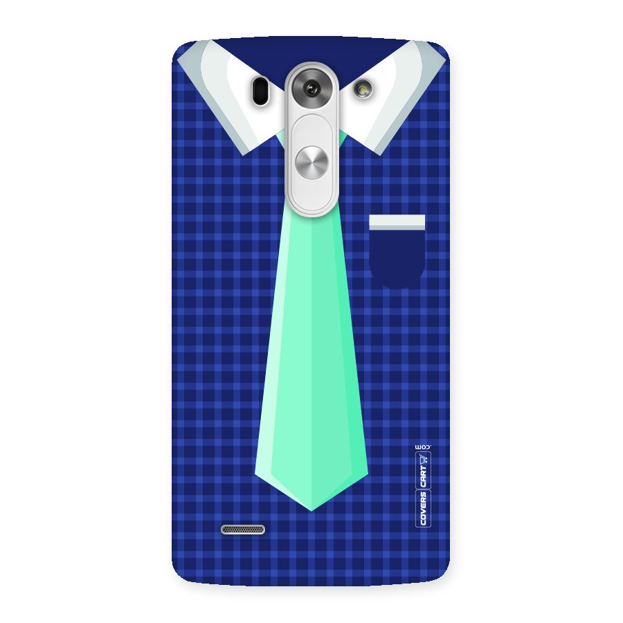 Checked Shirt Tie Back Case for LG G3 Beat