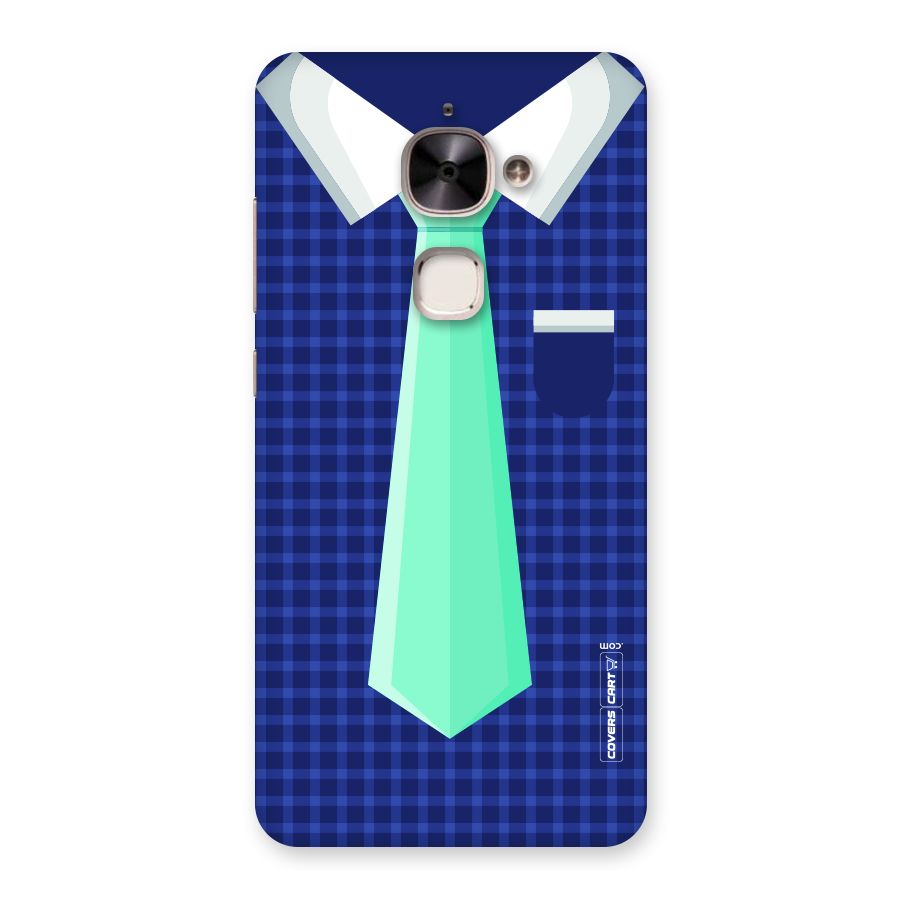 Checked Shirt Tie Back Case for Le 2