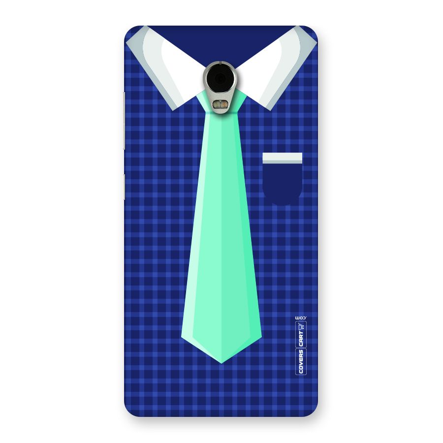 Checked Shirt Tie Back Case for Lenovo Vibe P1