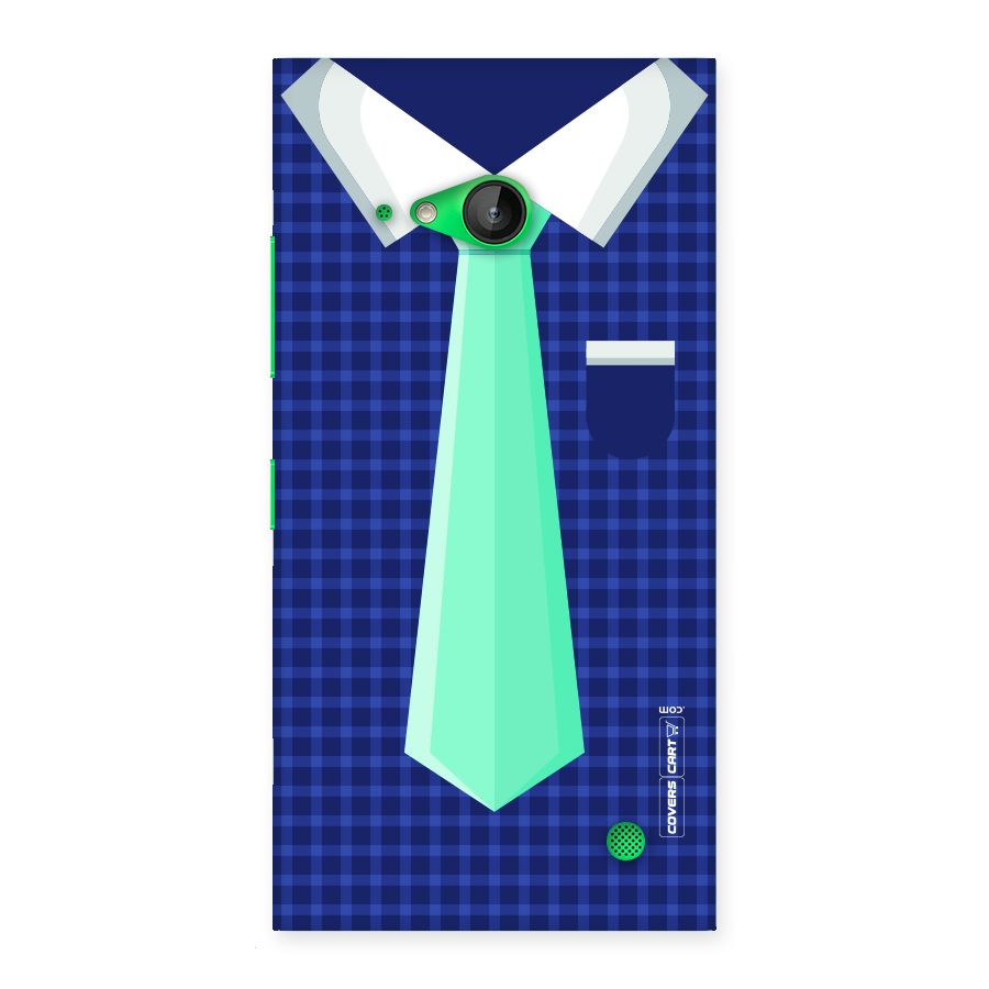 Checked Shirt Tie Back Case for Lumia 730
