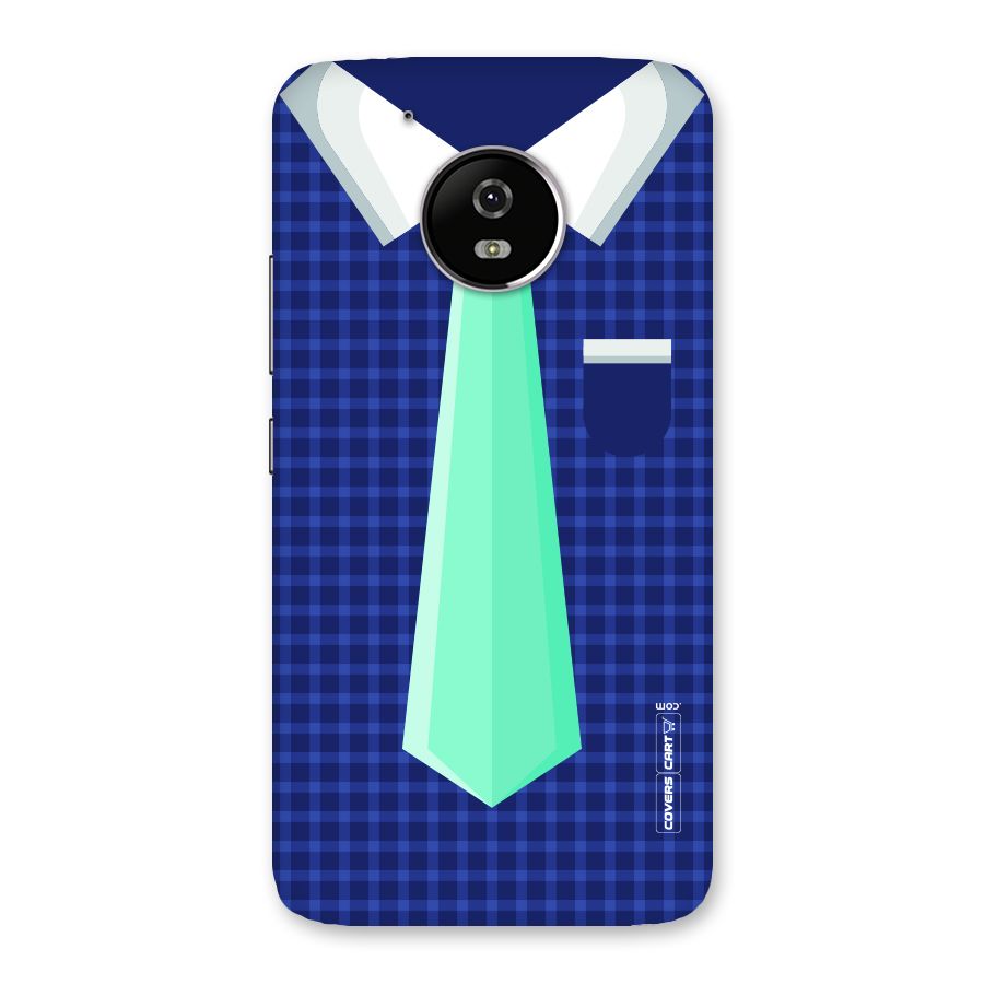 Checked Shirt Tie Back Case for Moto G5