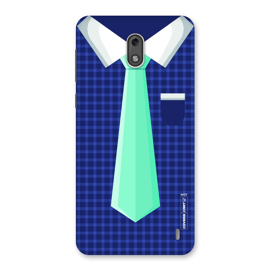 Checked Shirt Tie Back Case for Nokia 2