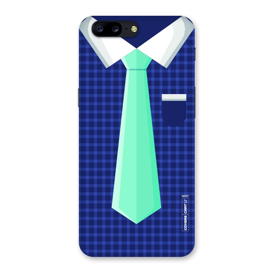 Checked Shirt Tie Back Case for OnePlus 5