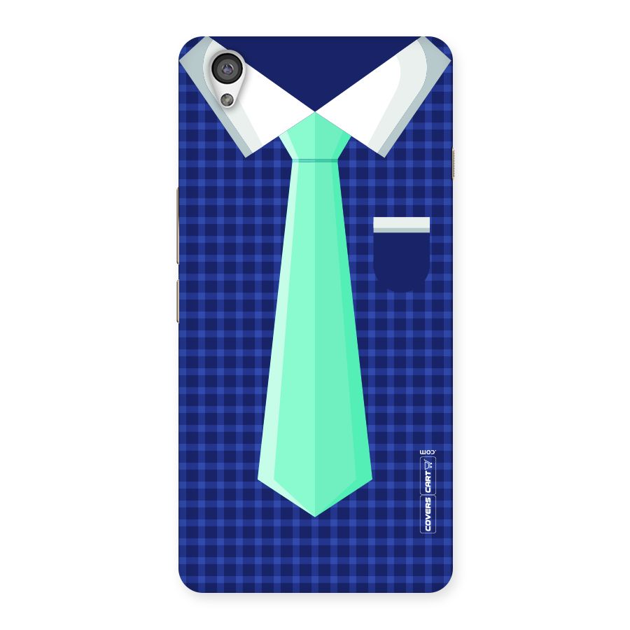 Checked Shirt Tie Back Case for OnePlus X