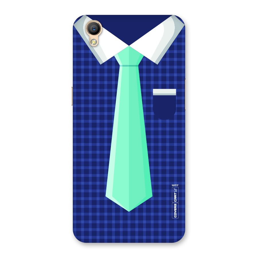 Checked Shirt Tie Back Case for Oppo A37