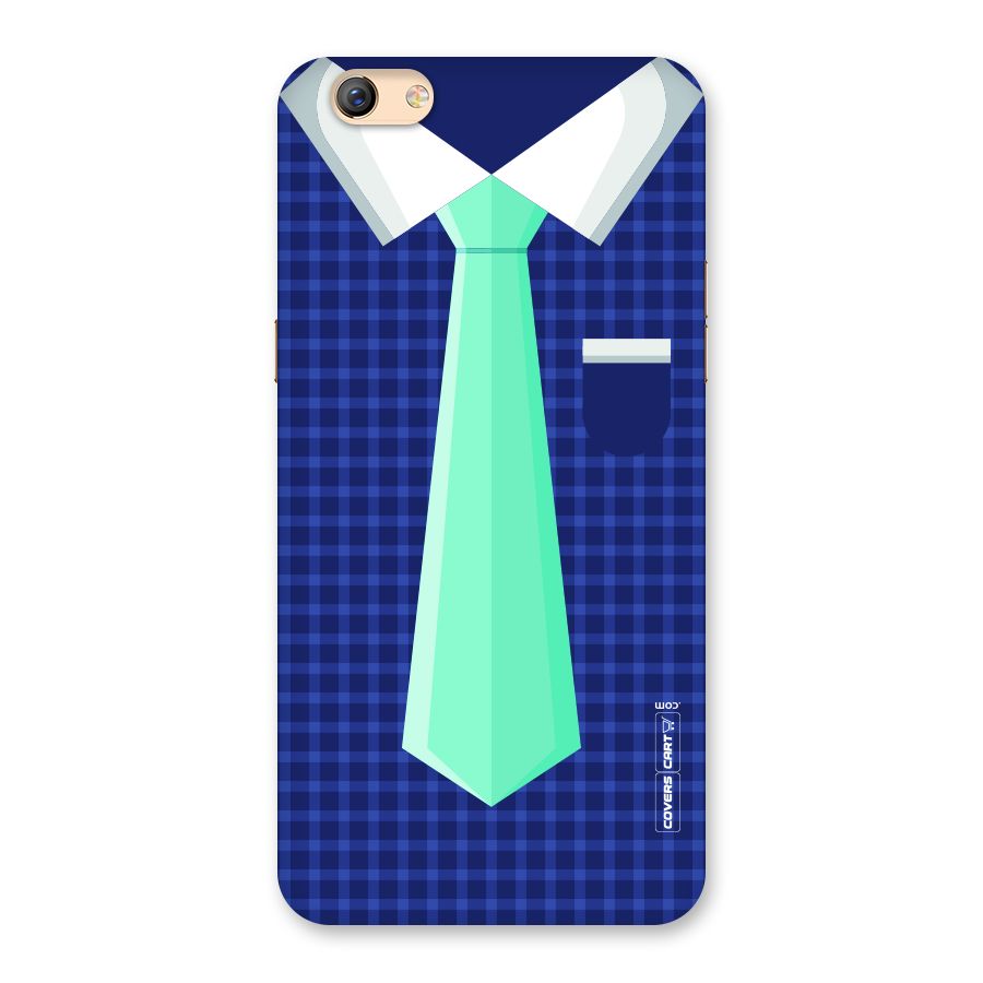Checked Shirt Tie Back Case for Oppo F3 Plus