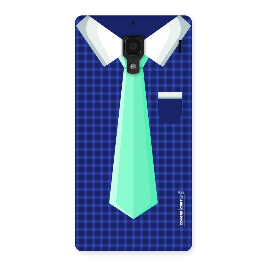 Checked Shirt Tie Back Case for Redmi 1S