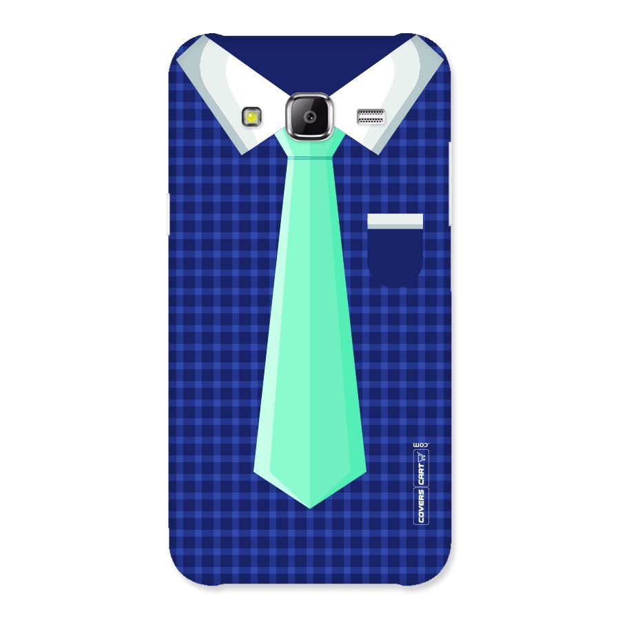 Checked Shirt Tie Back Case for Samsung Galaxy J5