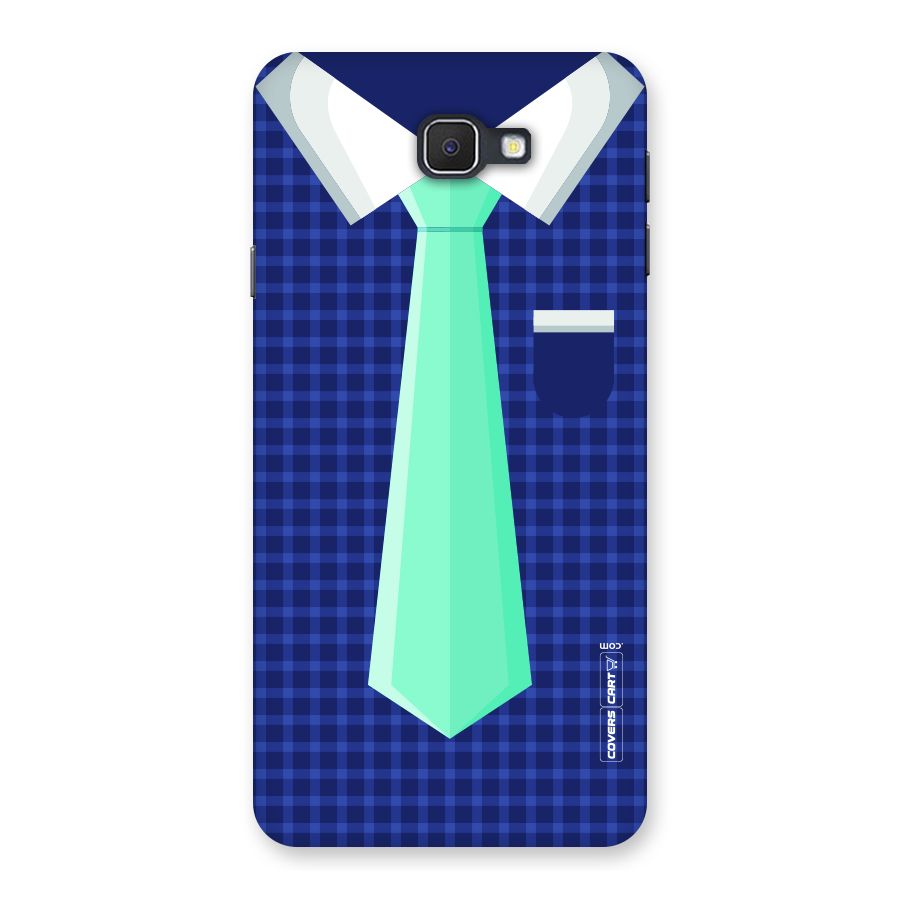 Checked Shirt Tie Back Case for Samsung Galaxy J7 Prime