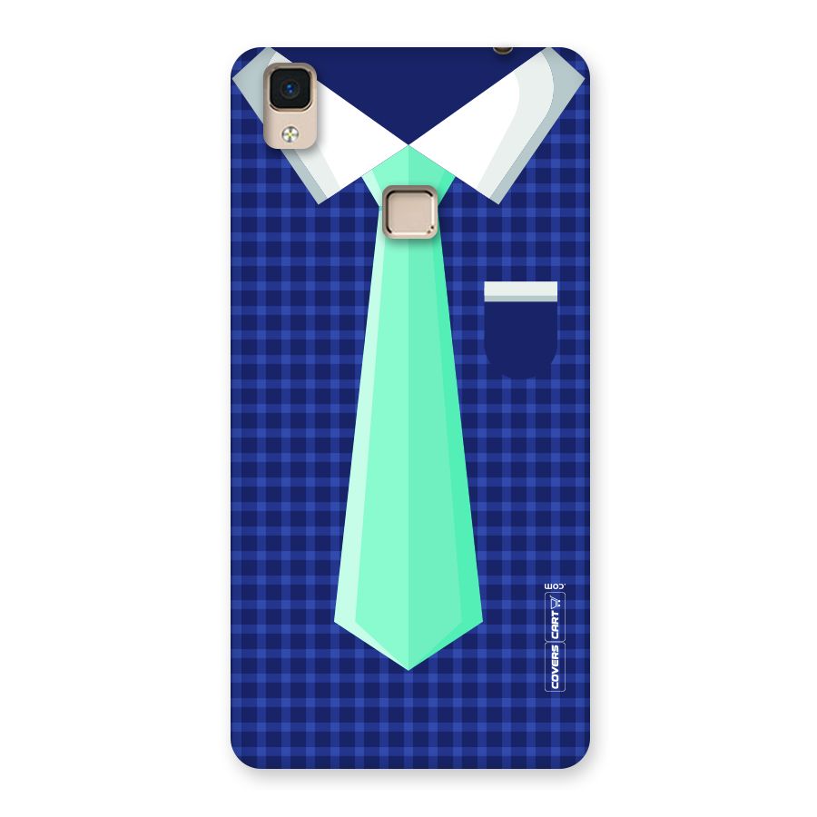 Checked Shirt Tie Back Case for V3 Max