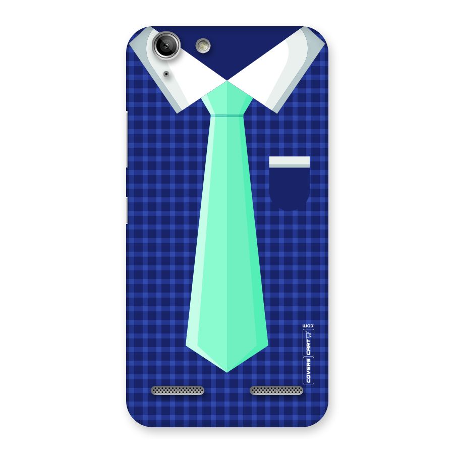 Checked Shirt Tie Back Case for Vibe K5