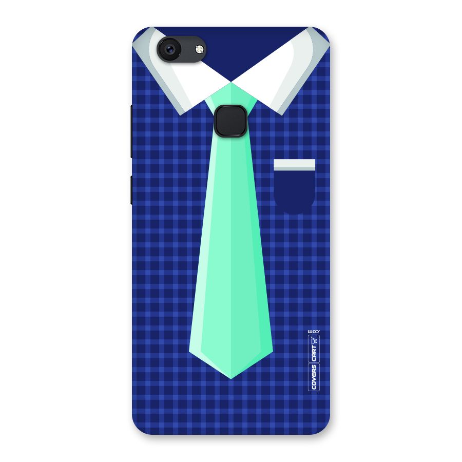 Checked Shirt Tie Back Case for Vivo V7 Plus