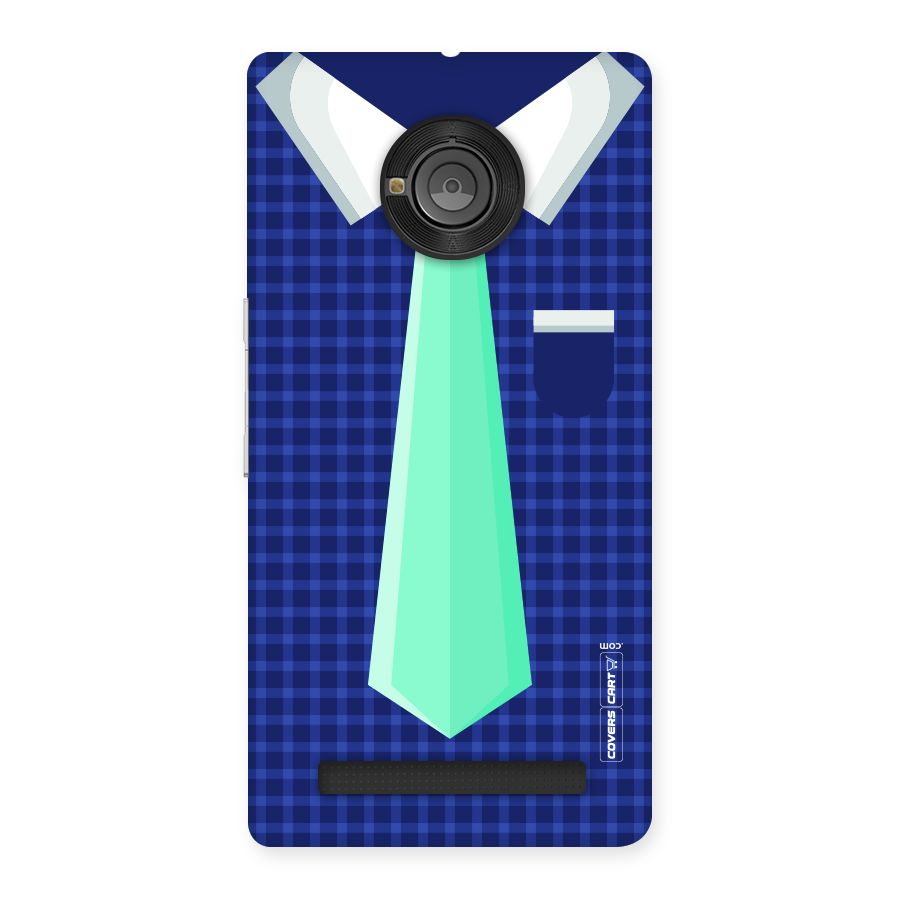 Checked Shirt Tie Back Case for Yu Yuphoria