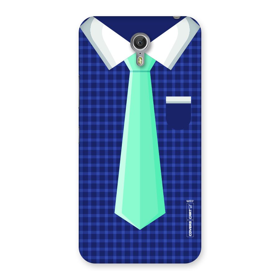 Checked Shirt Tie Back Case for Zuk Z1