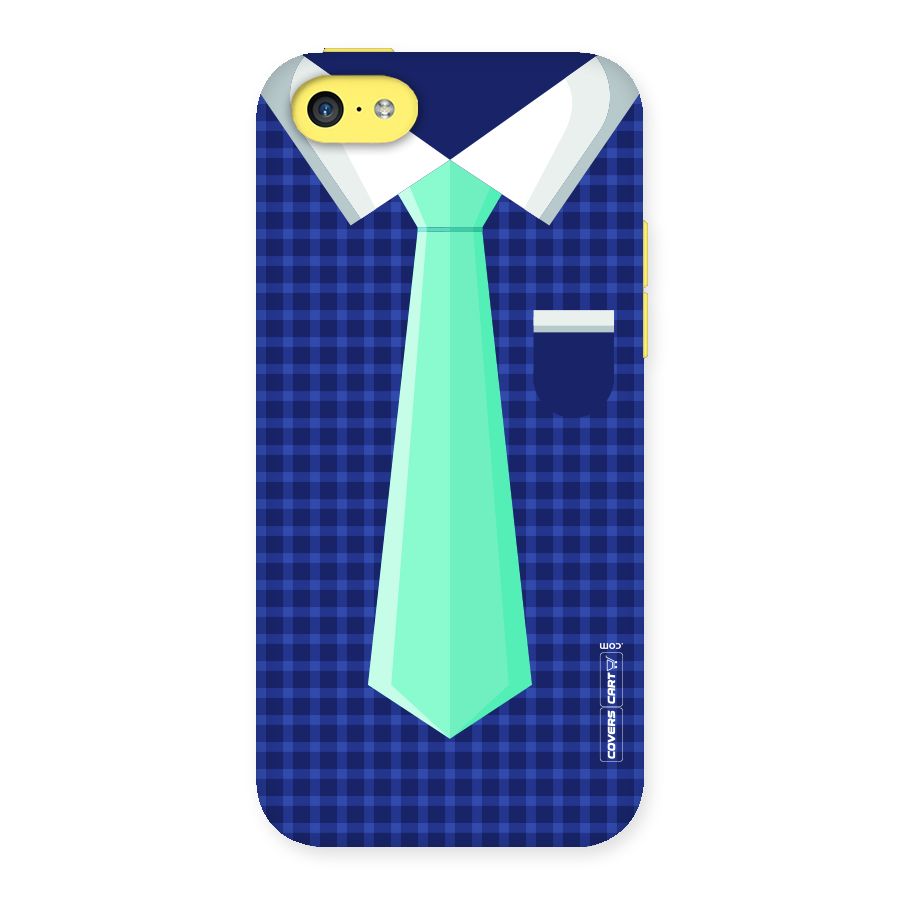 Checked Shirt Tie Back Case for iPhone 5C