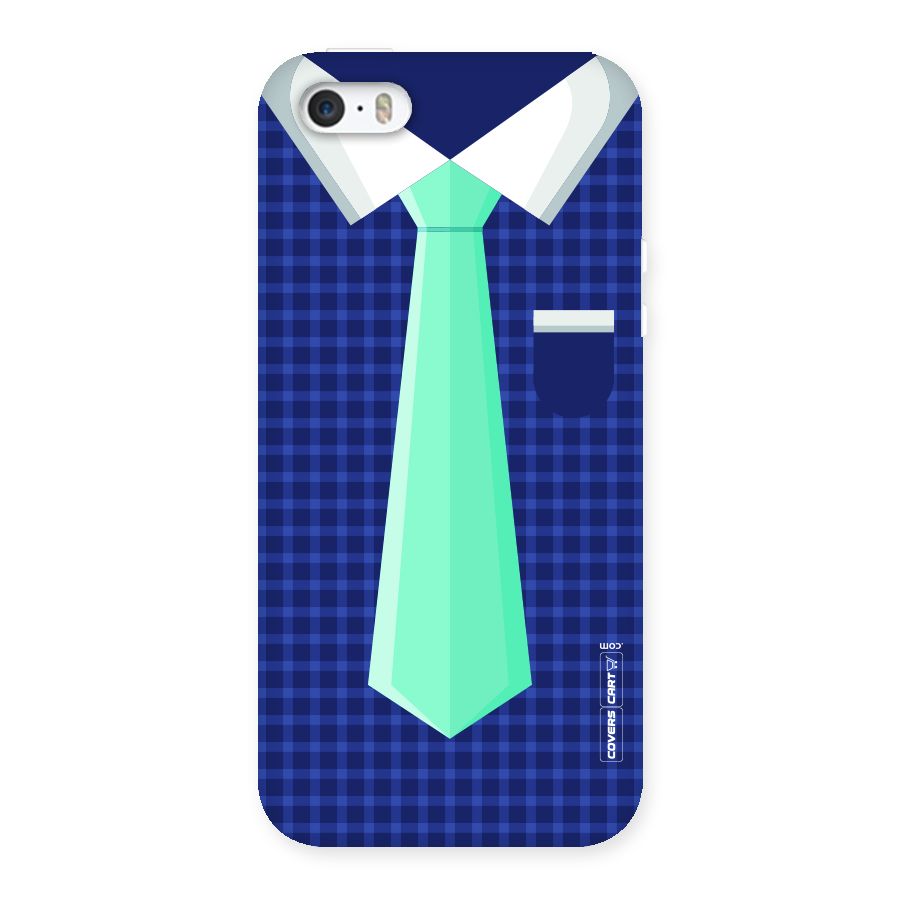 Checked Shirt Tie Back Case for iPhone 5 5S