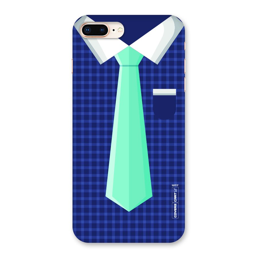 Checked Shirt Tie Back Case for iPhone 8 Plus
