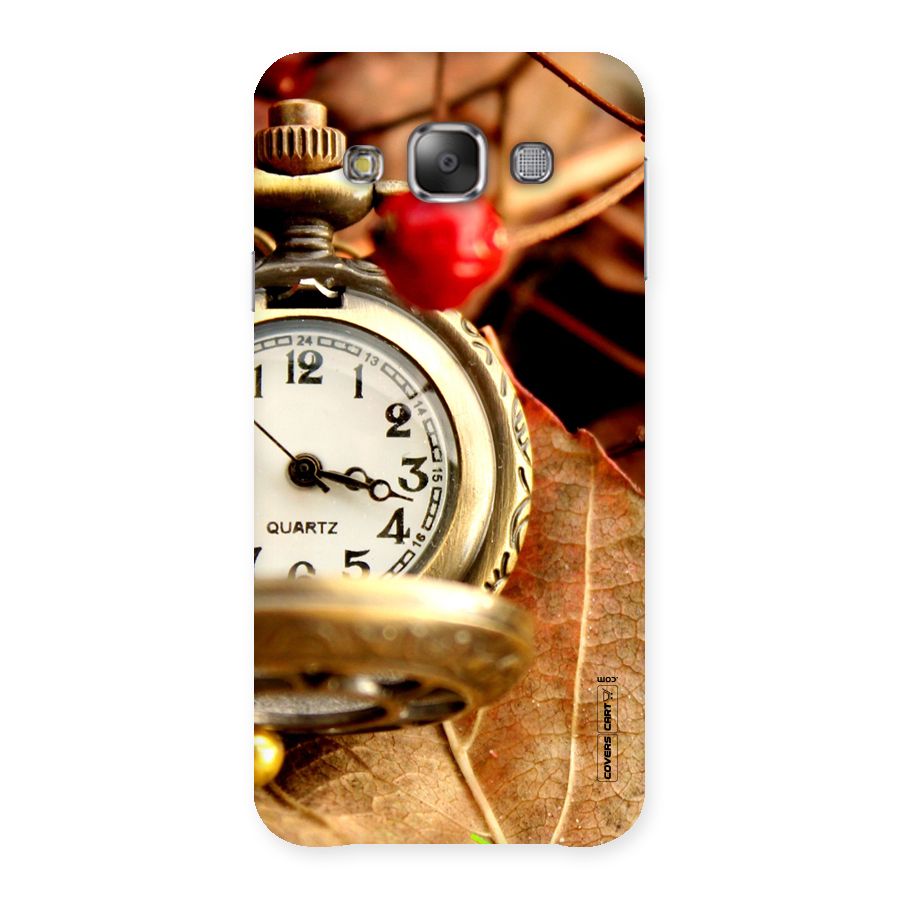 Cherry And Clock Back Case for Galaxy E7