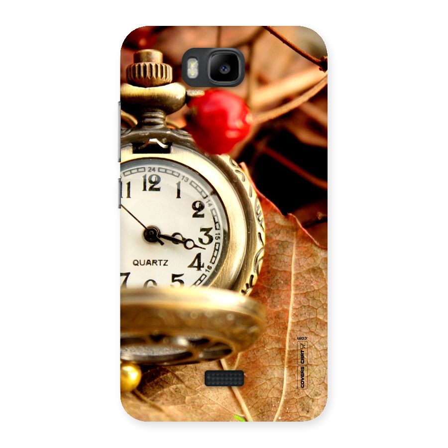 Cherry And Clock Back Case for Honor Bee