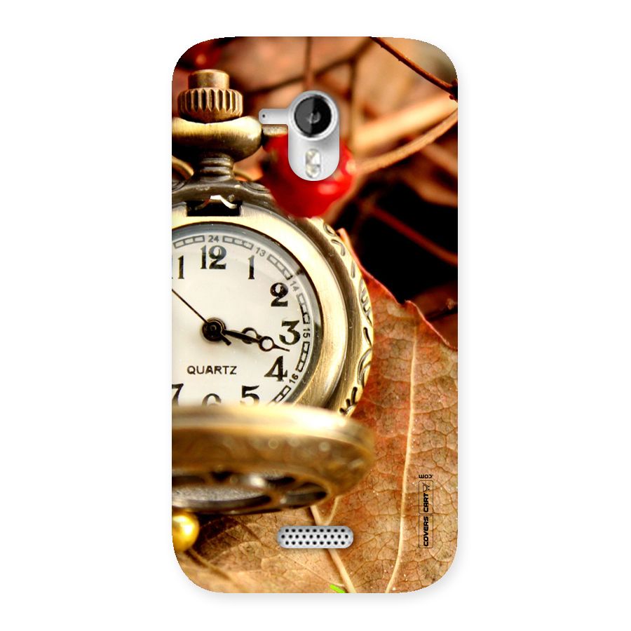 Cherry And Clock Back Case for Micromax Canvas HD A116