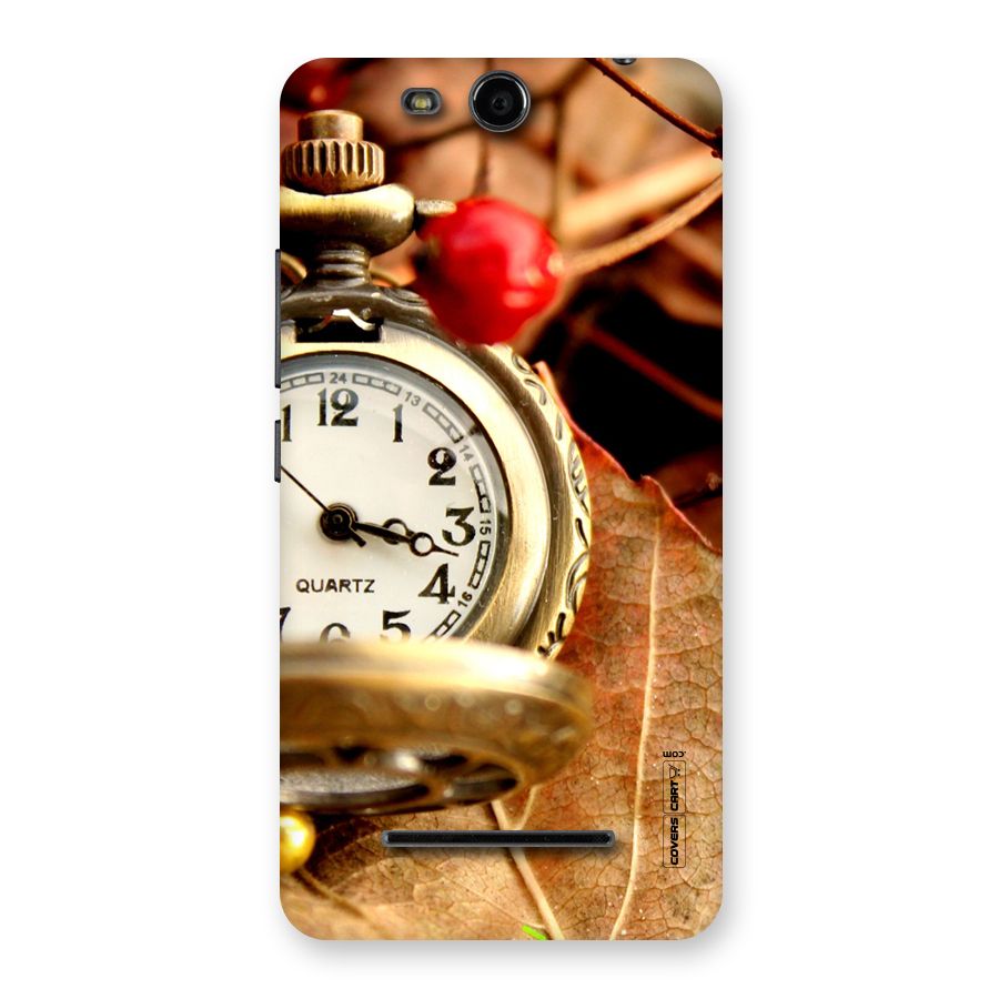 Cherry And Clock Back Case for Micromax Canvas Juice 3 Q392