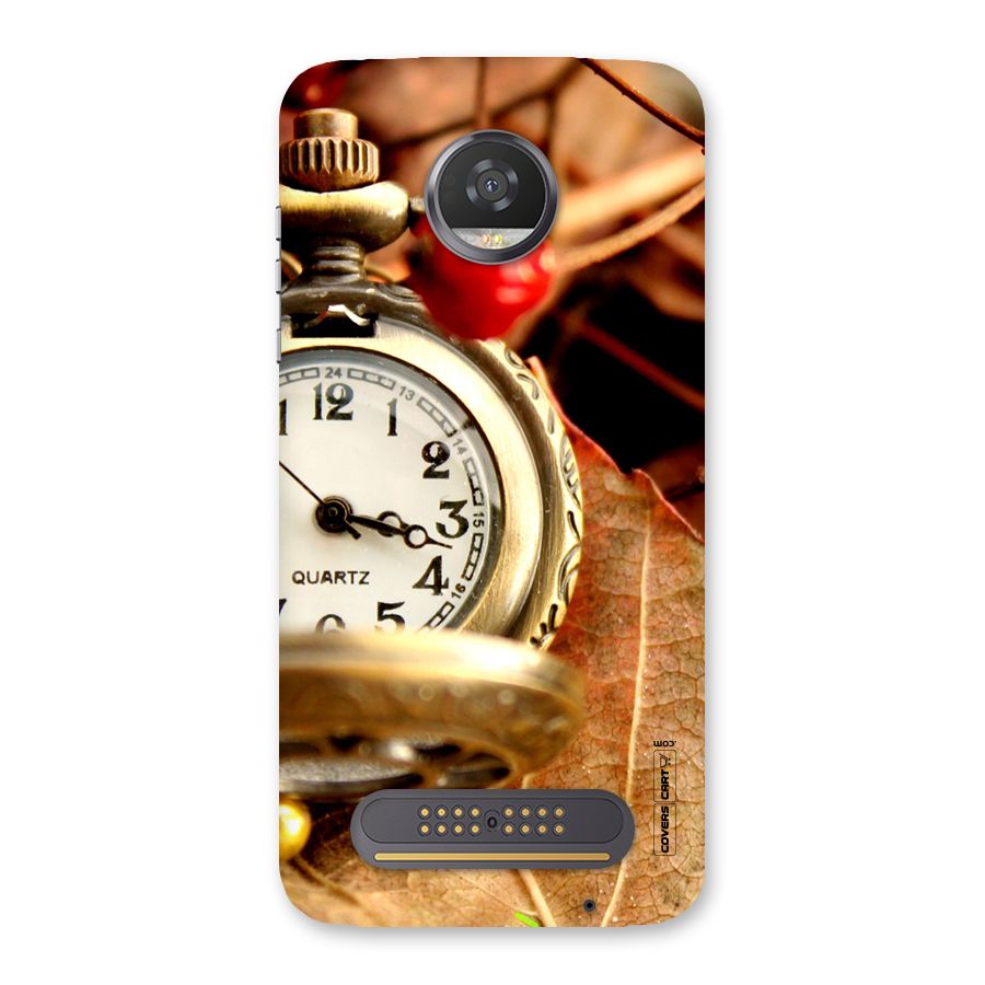 Cherry And Clock Back Case for Moto Z2 Play